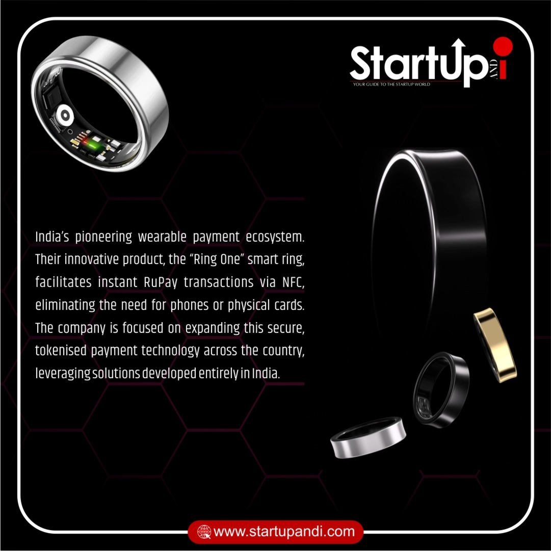 Startup_and_I's tweet image. Imagine making payments without ever reaching for your phone or physical cards; thanks to the groundbreaking “Ring One” smart ring, it’s now a reality! 

@Kumod2001 @ProfessorRana @rajeevkumar @prabhash @AarohiKeshav1 

#groundbreakinginnovation #piyushgoel #PMModi #startupindia
