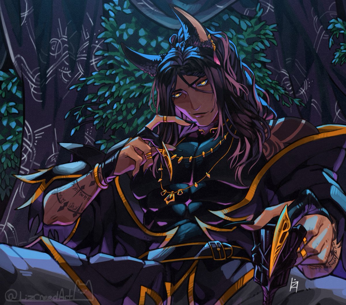 hot cat man  be upon yee [commission completed]