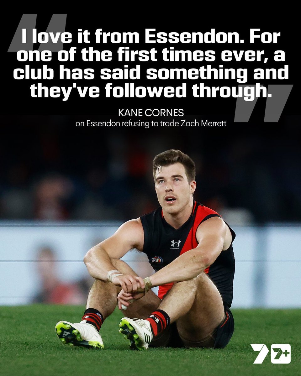 "That's the biggest story of the year ... I love it from Essendon."

🗣️ <a href="/kanecornes/">Kane Cornes</a> on the Bombers holding Zach Merrett