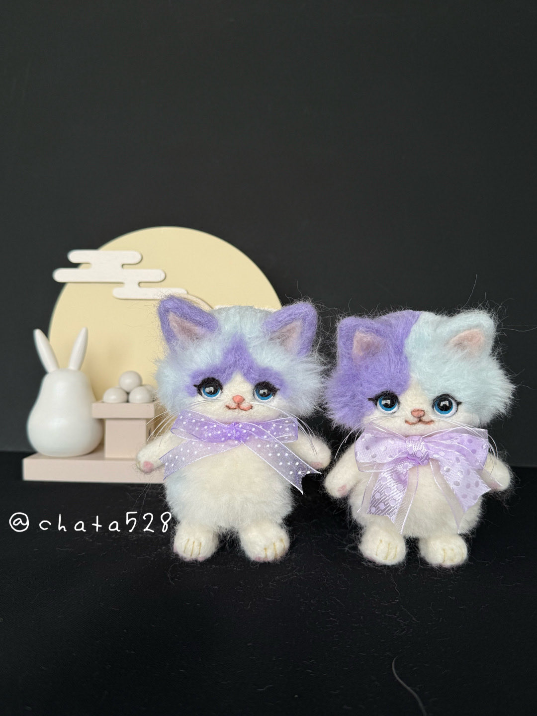 羊毛フェルト　猫　もりりん。様お取り置き分です。 CHA-TA on X: 