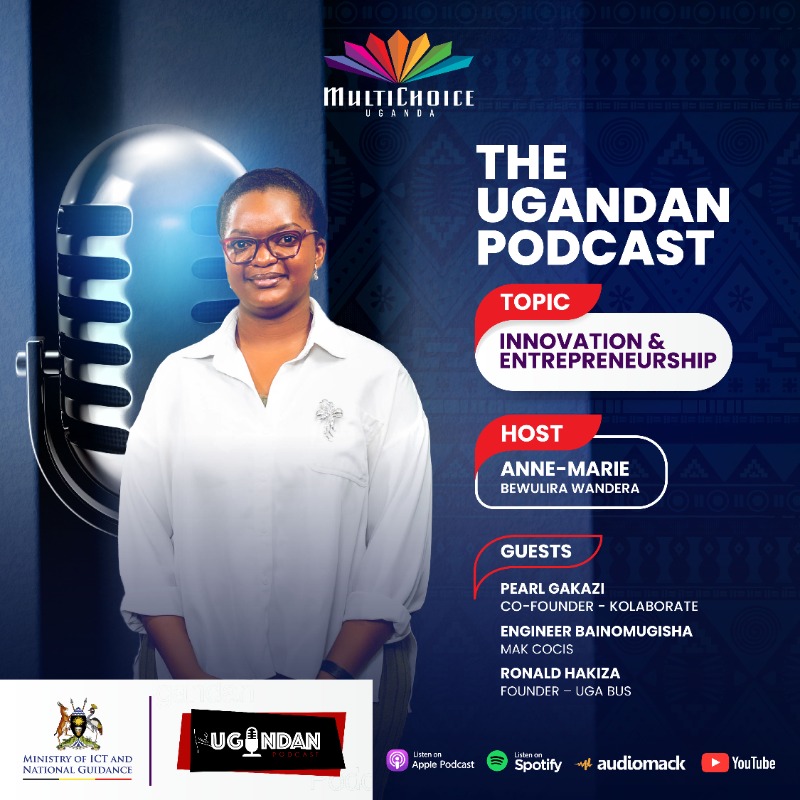 DStvUganda's tweet photo. This episode of #TheUgandanPodcast spotlights the dreamers and doers turning Ugandan innovation into global influence. 

Join  @abwandera as she chats with @PearlGakazi of @kolaborate_p, Eng. @iBaino from @Makerere, and @hakiza256 of VESTAFI. 

Tap the banner to watch it all.