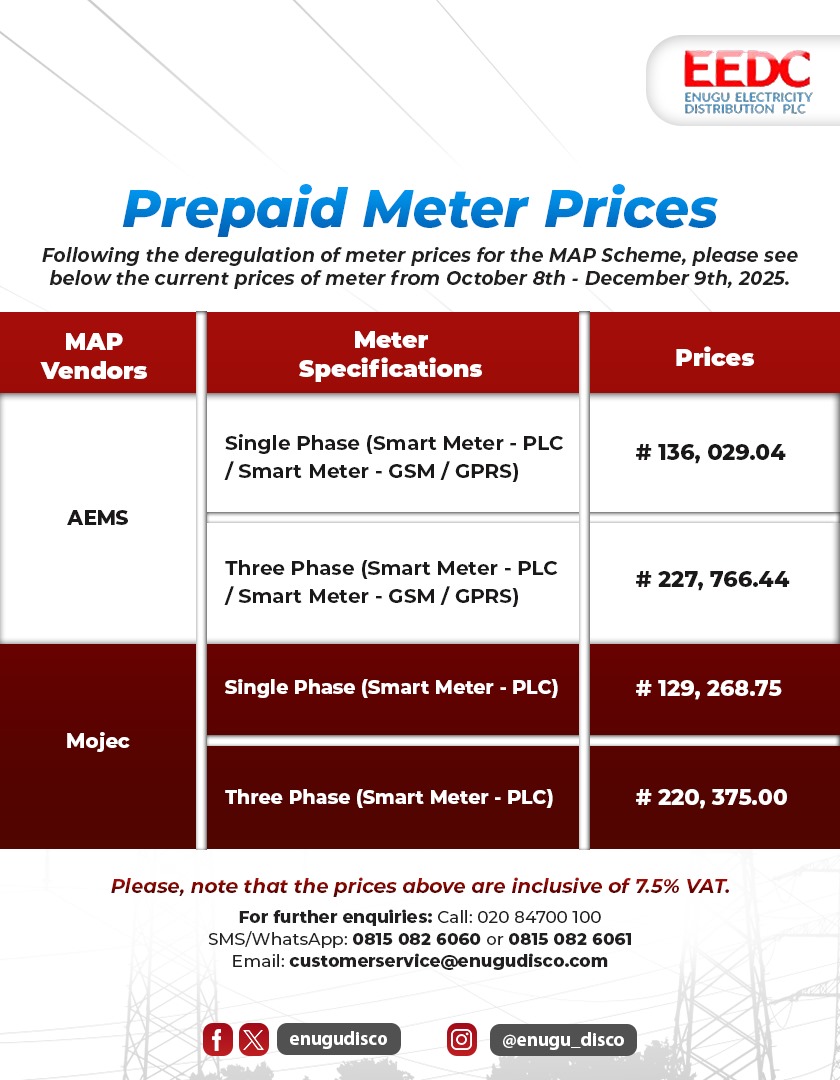 Enugu Electricity Distribution Plc. tweet media