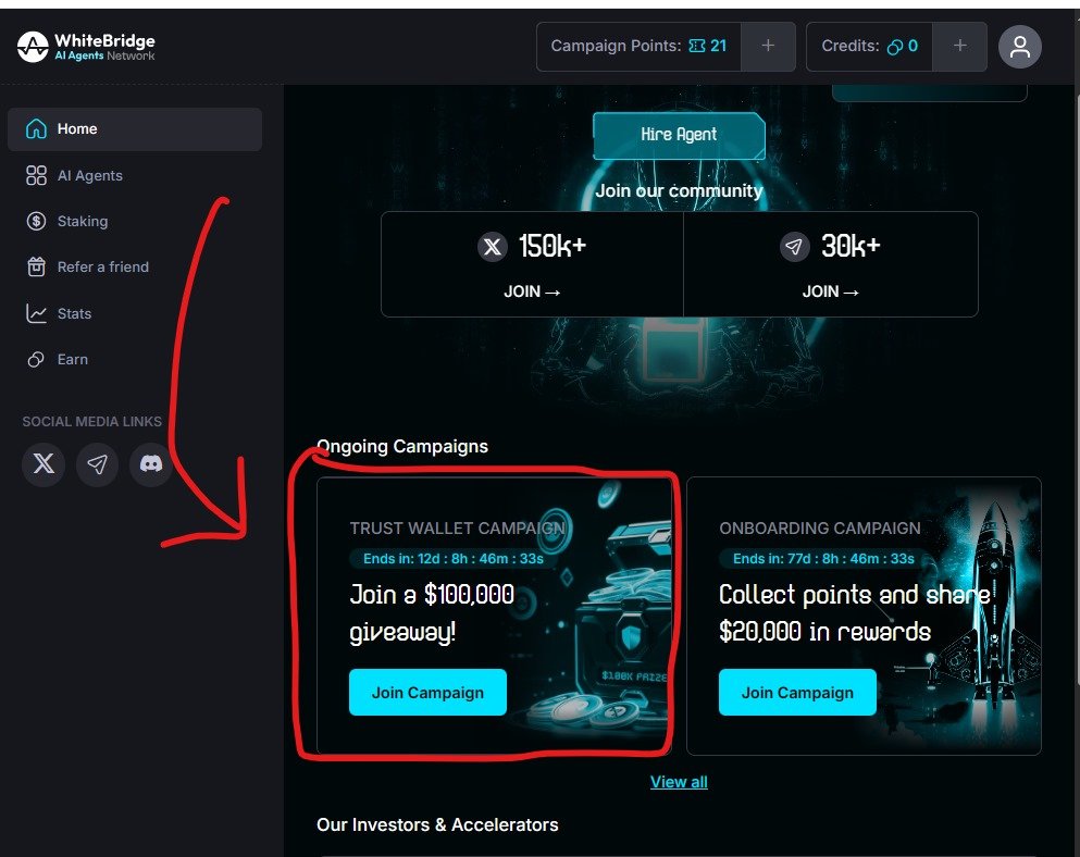 Ziyaur20's tweet photo. Trust wallet X Whitebridge Airdrop ✅

টোটাল রেওয়ার্ড 💲 $100000 

1️⃣ প্রথমে Trust Wallet extention ইন্সটল করে wallet খুলে নিন অথবা Metamusk wallet ও ব্যবহার করতে পারেন।

2️⃣ নিচের লিংক এ ক্লিক করে Wallet কানেক্ট করুন।
https://t.co/FnYoUXJZg8

3️⃣ নিচের 7টি টাস্ক কমপ্লিট করেন ✅ https://t.co/wkcZyVhvgN