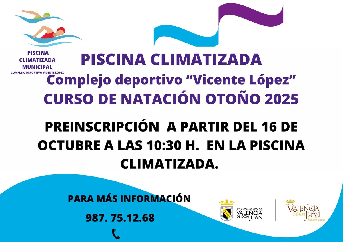 🏊‍♀️Curso de natación otoño

ℹ️ Más información: 987 75 12 68