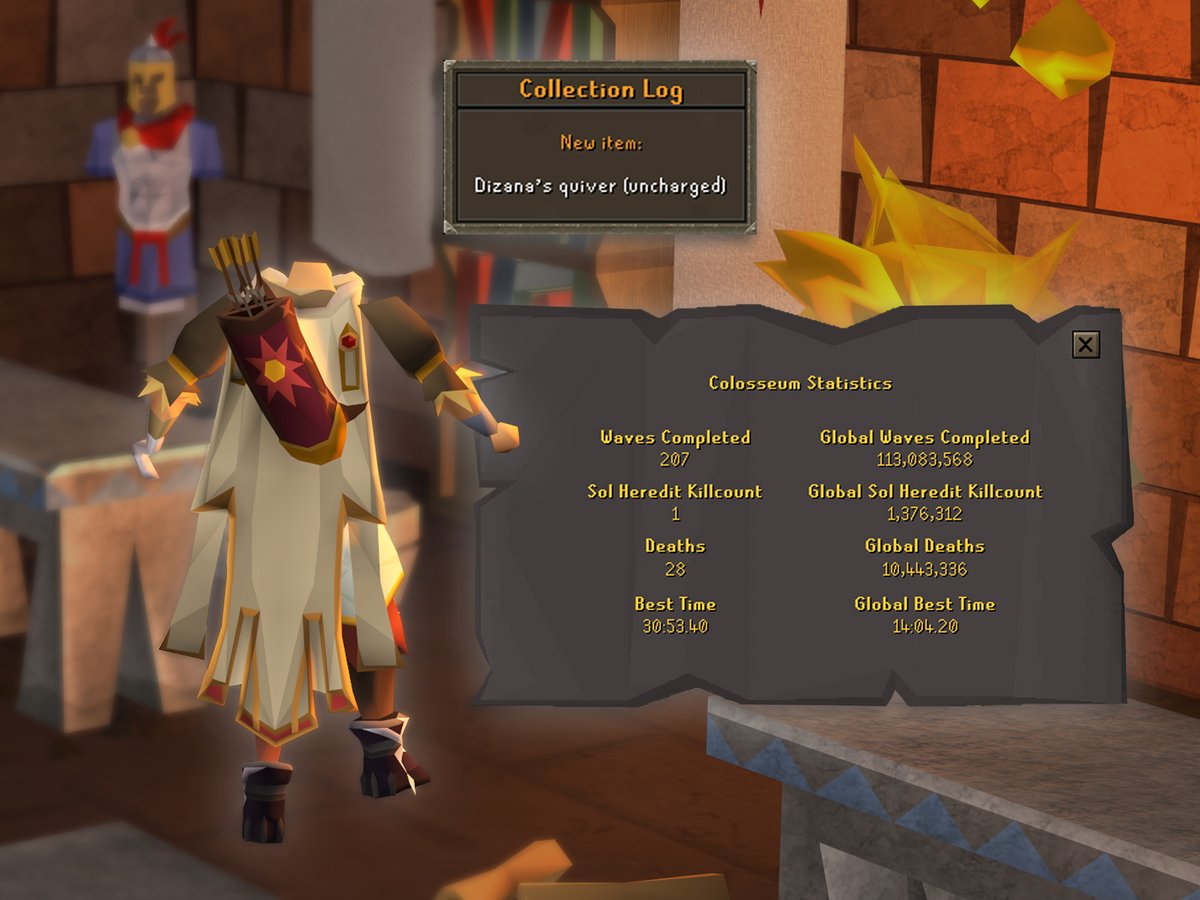 YewseOSRS's tweet image. Dizana&apos;s quiver has been obtained 🤝