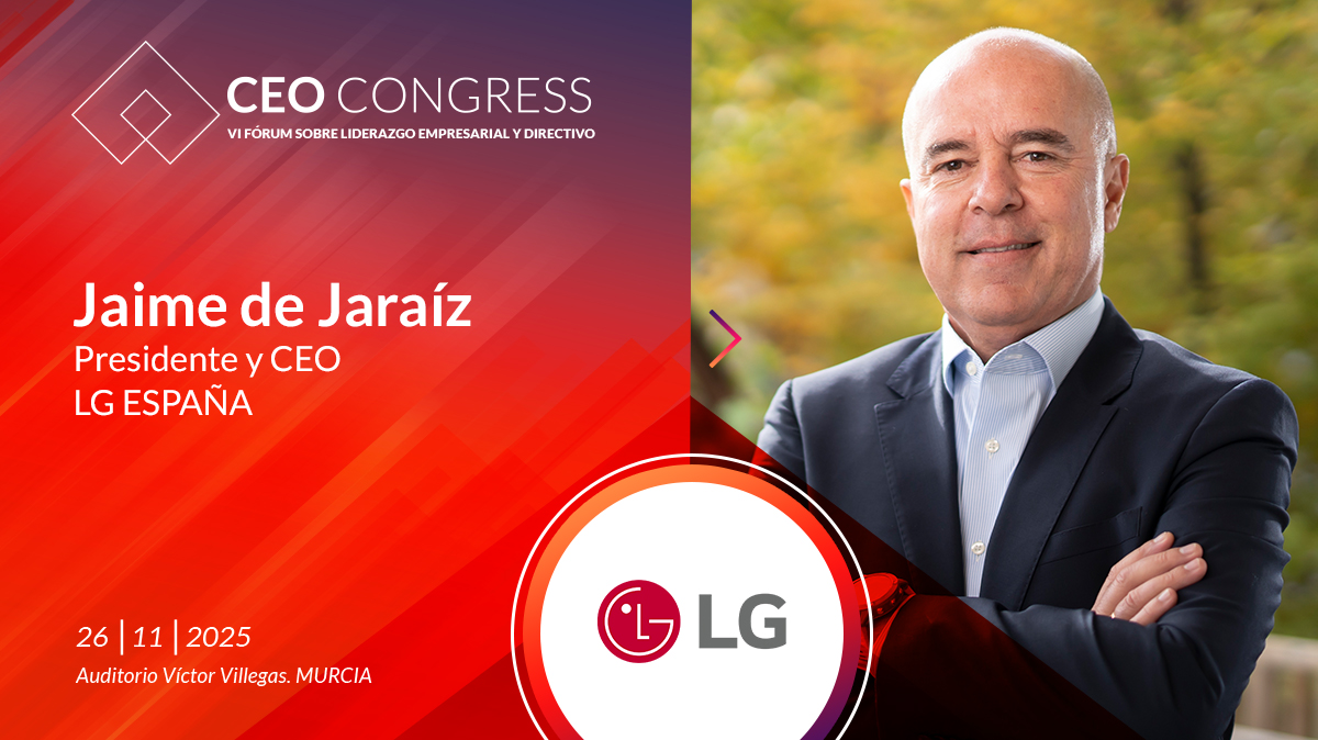 Una alegría contar con la participación de <a href="/jaimedejaraiz/">Jaime de Jaraíz</a>, presidente y CEO de <a href="/lgespana/">LG España</a>, en la sexta edición de CEO Congress Murcia.

#liderazgodirectivo #CEO #LG #innovacion  #sostenibilidad #competitividad #transformaciondigital
