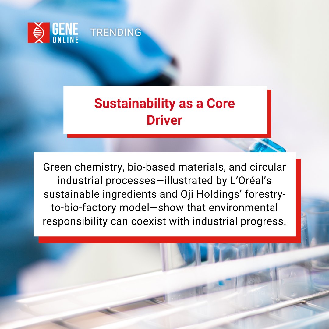 GeneOnlineNews's tweet image. Japan isn’t just making products — it’s remaking industry. Bio-manufacturing + green chemistry = a competitive edge for a sustainable future. The race is on.
🔗 Read more: geneonline.com/rebuilding-the…

#BioManufacturing #Sustainability #JapanTech #GreenInnovation #CircularEconomy…