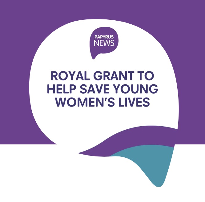 PAPYRUS will use a £20k Royal Foundation grant to help save young women’s lives - a campaign to highlight suicide risk during menstruation &amp; the perinatal period
We’re grateful to the Prince &amp; Princess of Wales for continuing to support suicide prevention
papyrus-uk.org/royal-grant-to…