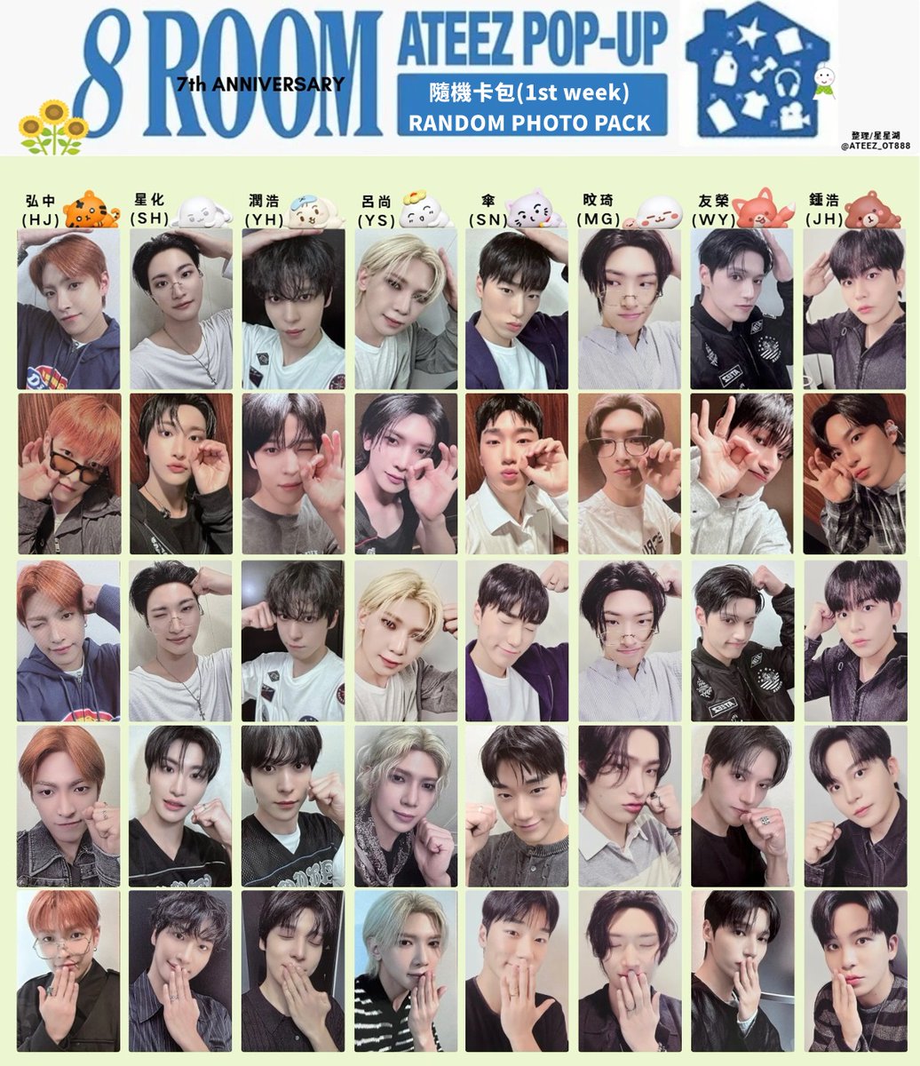 ATEEZ ミンギ POPUP イベント ラキドロ 6点 セット ATEEZ ミンギ POPUP イベント ラキドロ 6点 セット ATEEZ ミンギ