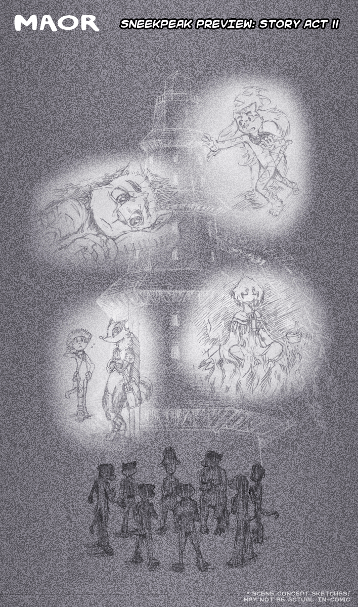 webcomicMAOR's tweet image. Here's a teaser preview for next MAOR story act! 👇

They are concept scenes which may or may not be exact in future comicpages. #webcomic #anthro #maor