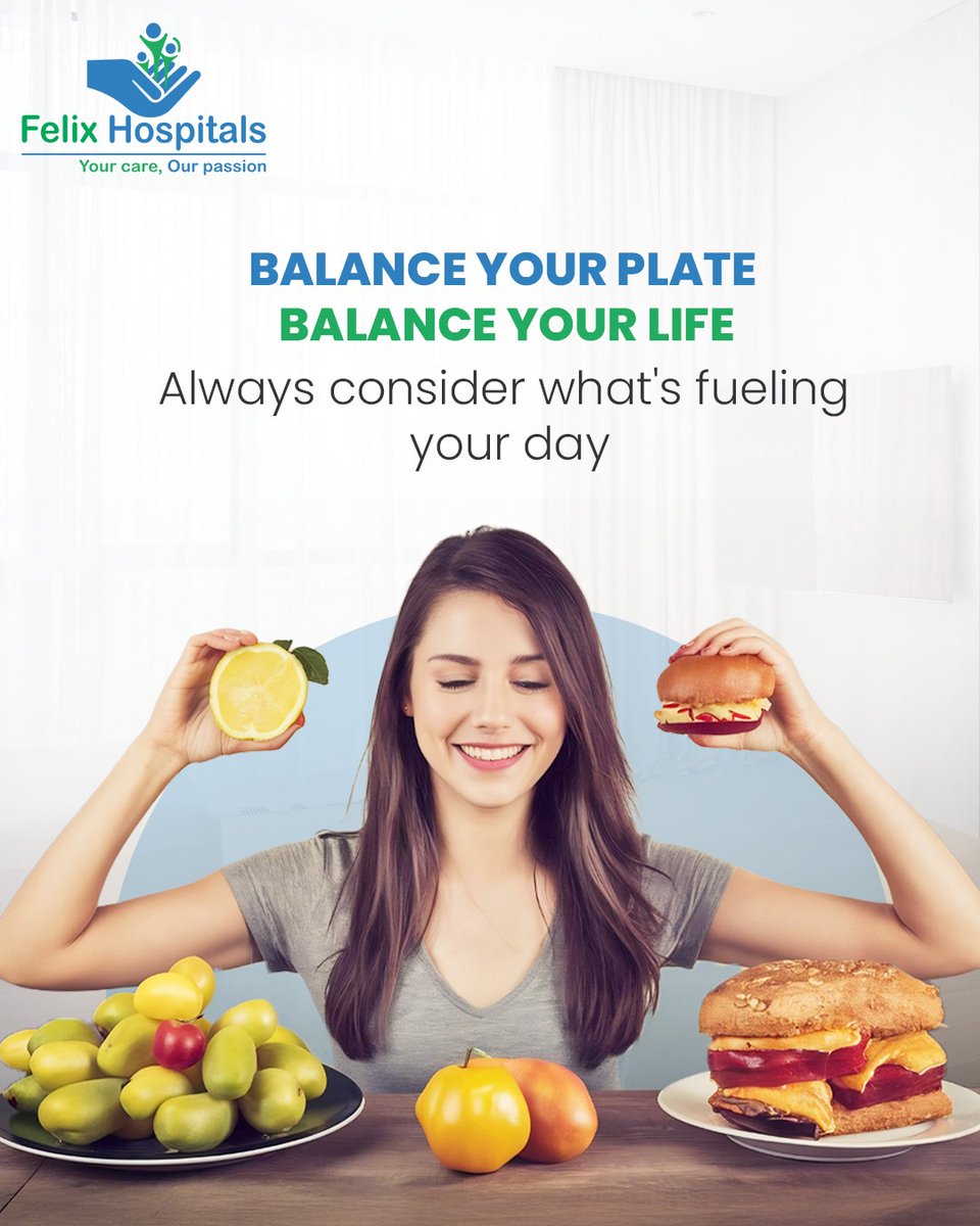 WellnessFelix's tweet photo. Balance your plate, balance your life. Every meal is a chance to nourish your body, boost your mood, and support long-term health. Choose colorful, nutrient-rich foods for energy, clarity, and wellness.
#felixhospitals #balancediet #wellness #health #meal #healthylife https://t.co/sYpbN8M9sL