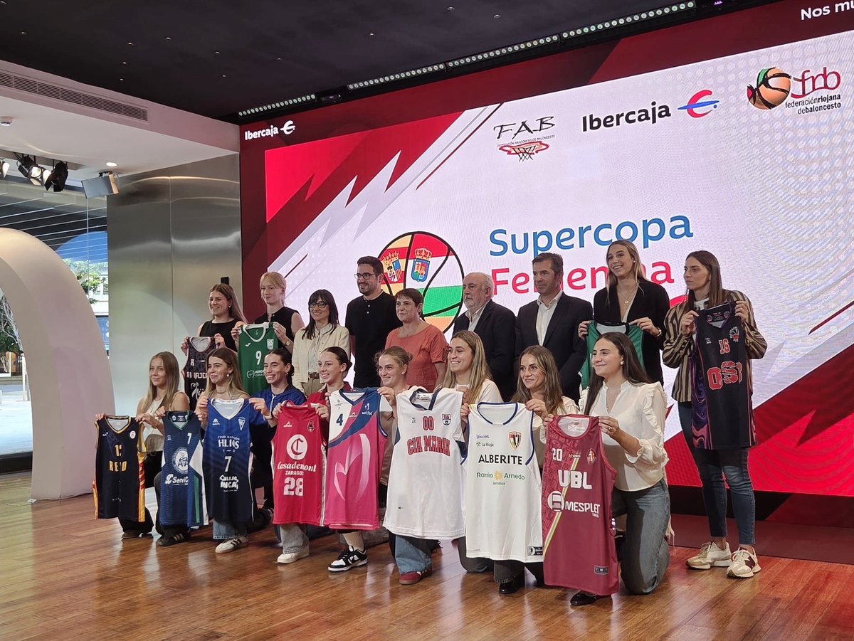 Supercopa Ibercaja El Espacio Xplora de Ibercaja acogió el acto de presentación oficial de la Supercopa <a href="/ibercaja/">Ibercaja</a> Femenina bajo el lema ‘cada pase cuenta y cada punto deja huella’ y que contará con equipos de Aragón y La Rioja fabasket.com/supercopa-iber… a través de @fabasketaragon