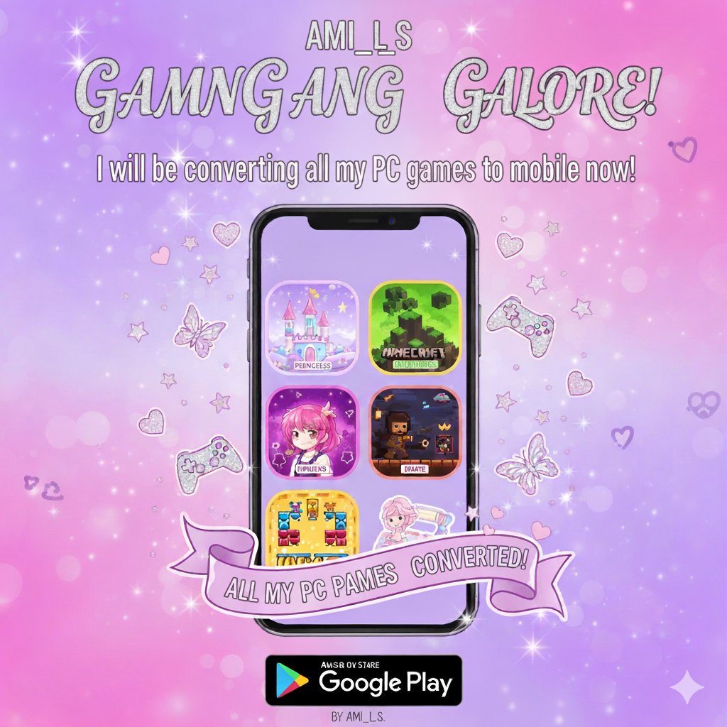 Ami_l__s's tweet image. I will be converting my #PC games to #mobile #girlgamedev