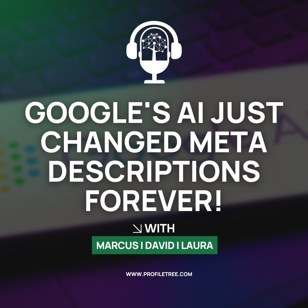 ProfileTree's tweet image. In this episode of the ProfileTree Podcast, our digital experts break down how Google’s AI-driven meta descriptions are transforming search visibility and what your business can do to stay ahead.

Watch or listen now to future-proof your online presence:
podbean.com/eas/pb-9jkqx-1…