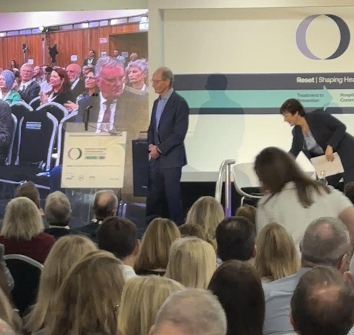 Prof Sir Michael Marmot updates #NICON25 on “Health equity: At the heart of our Reset”, following a Ministerial address by Mike Nesbitt MLA