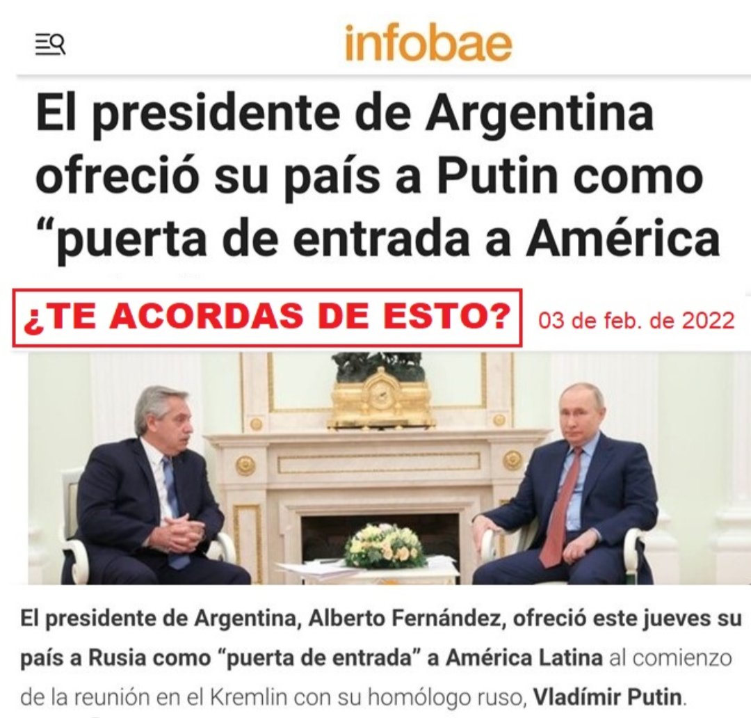 Cuando te hablen de vende patria, mostrarles ésto...
Parece que estamos flojitos de memoria.