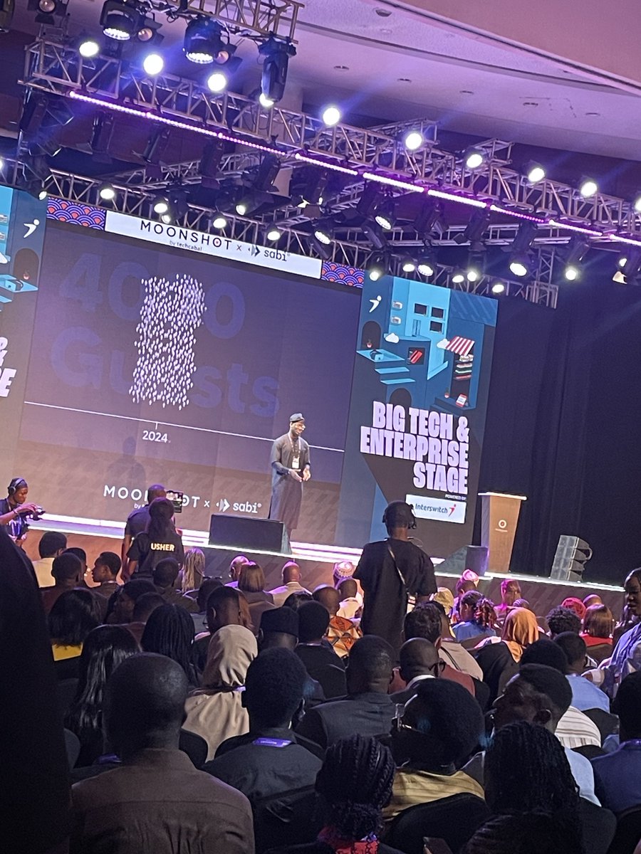 ink_kingsley's tweet image. Already at #moonshot2025 by @TechCabal