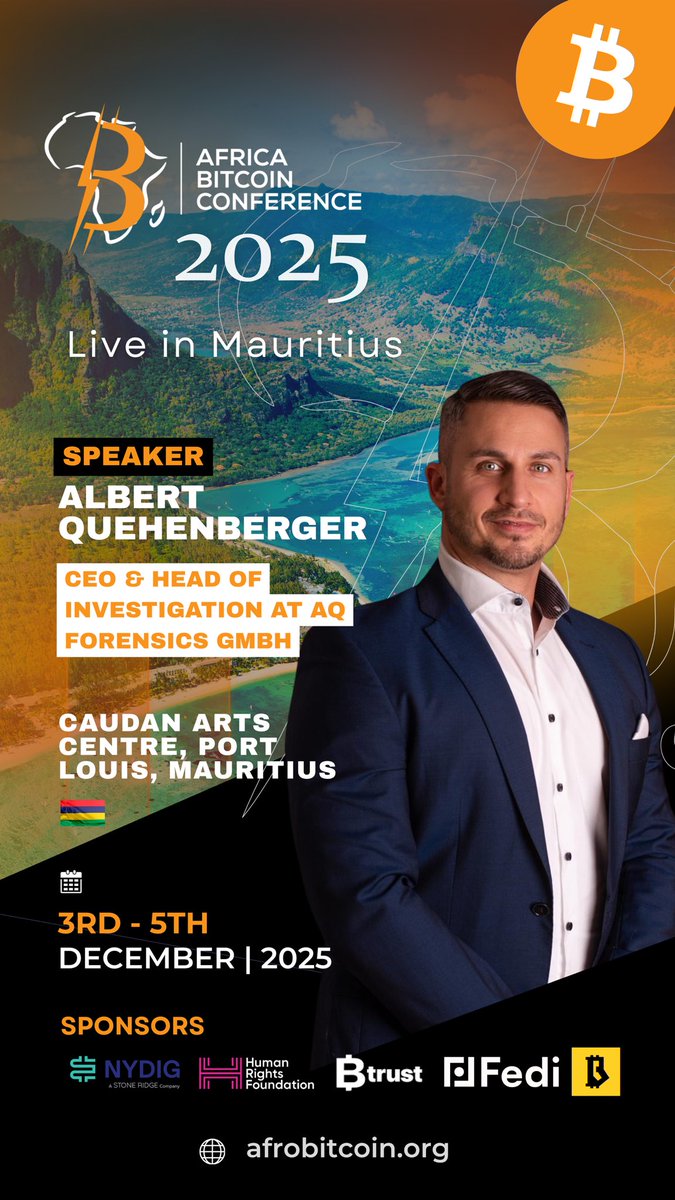 We are pleased to announce that Albert Quehenberger  will be one of the speakers at the Africa Bitcoin Conference in Port Louis, Mauritius!

Albert Quehenberger is Austria’s first certified blockchain forensics expert and a former intelligence officer. With a background in law