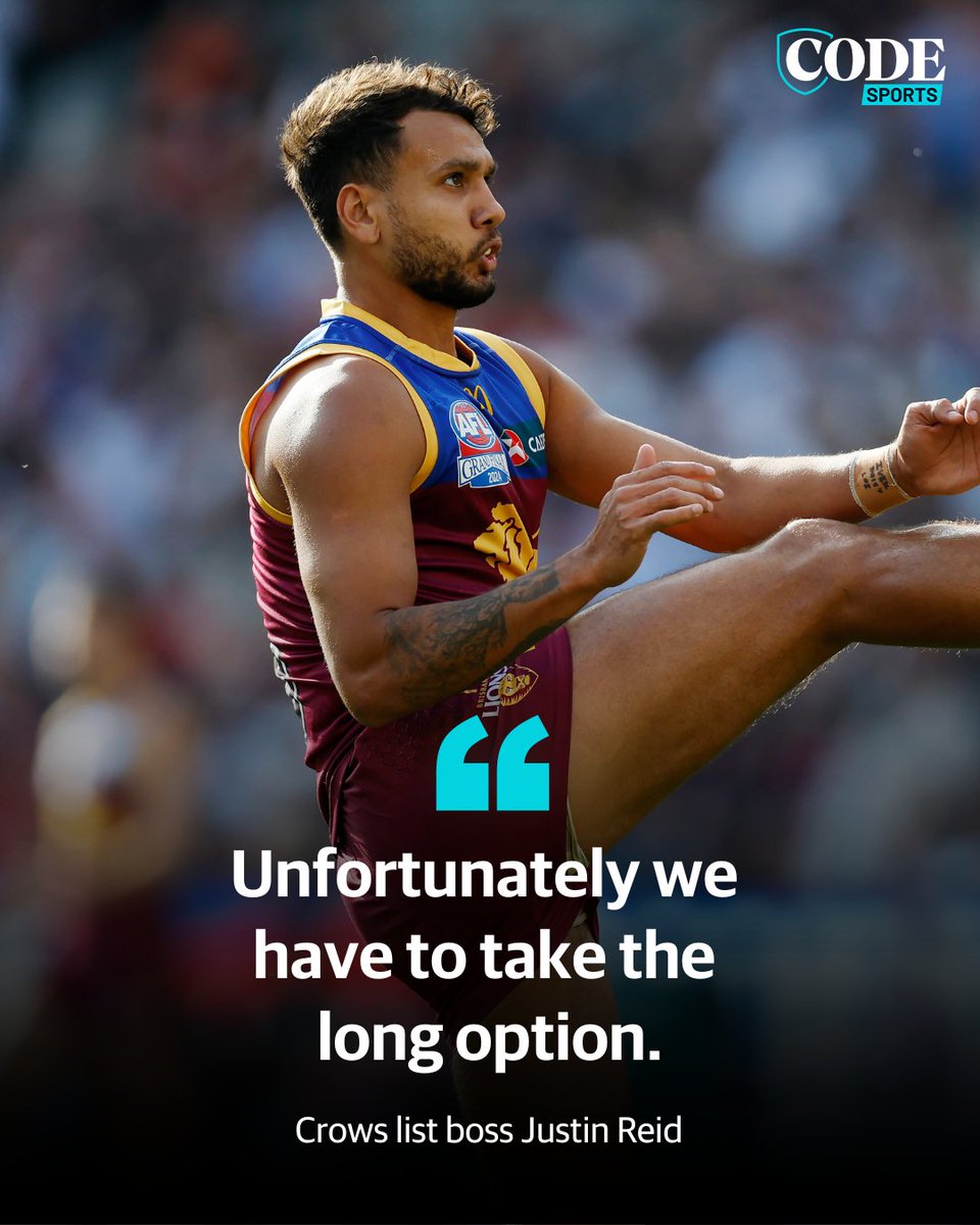codeaflau's tweet image. The Crows were NOT HAPPY with the Lions' stalling on Cal Ah Chee.
But they're determined he'll be in the tricolours in 2026 ▶️ bit.ly/4nLIYV3
