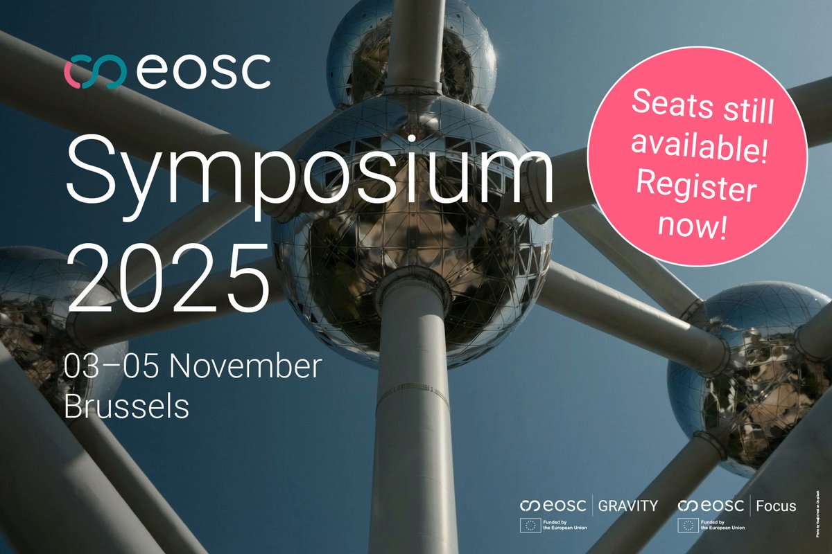 We’re heading to #EOSCSymposium25!

#AthenaRC will be in Brussels with EOSC Gravity &amp; EOSC United. Join us 3–5 Nov for the official launch of the EOSC Federation!

🎟️ Register: eosc.eu/eosc-symposium…

#OpenScience #EOSC #AthenaRC