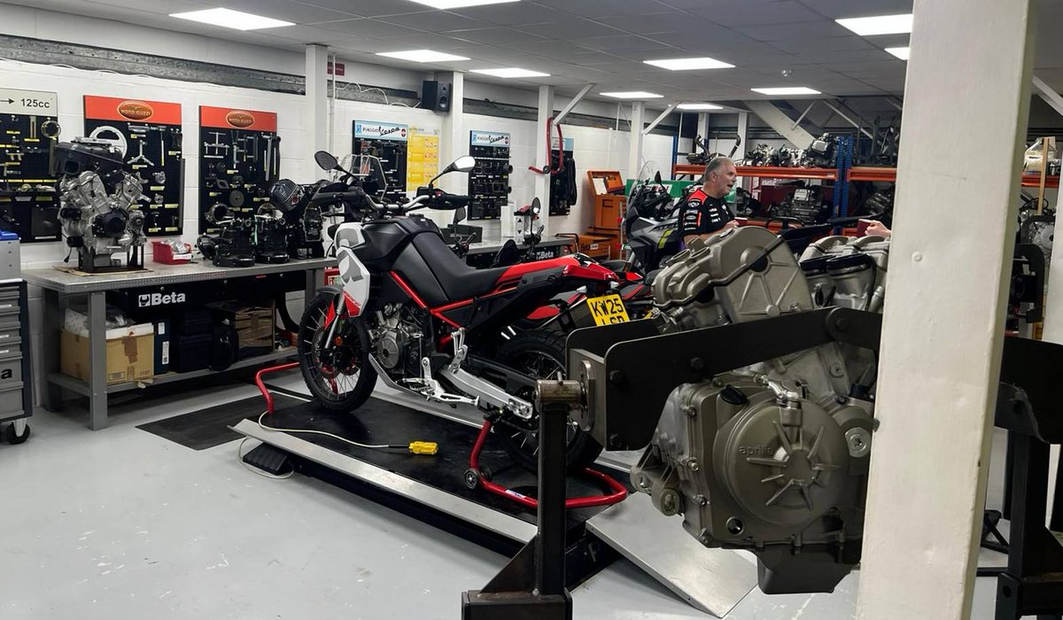 ProBikeUK's tweet photo. Macpherson Motorcycles: Our Macpherson Motorcycles technicians are officially back from intensive factory technical training with Aprilia and Moto Guzzi.
​They're loaded with the latest knowledge to keep your bike running perfectly. Better equipped, better service! 🧰🔧 https://t.co/yTrsVoiDmH
