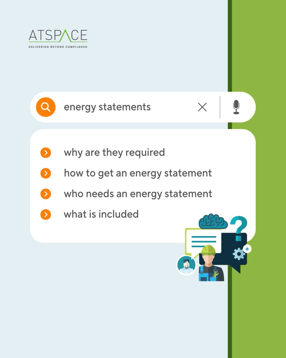 ATSPACE_LTD's tweet photo. Energy Statements show how a new development will meet local energy efficiency and carbon reduction targets. Required for planning applications, they outline your energy strategy, helping secure approval. Learn more: https://t.co/p7maHfhvQj 

#BuildingCompliance https://t.co/3bIE1RiQHk