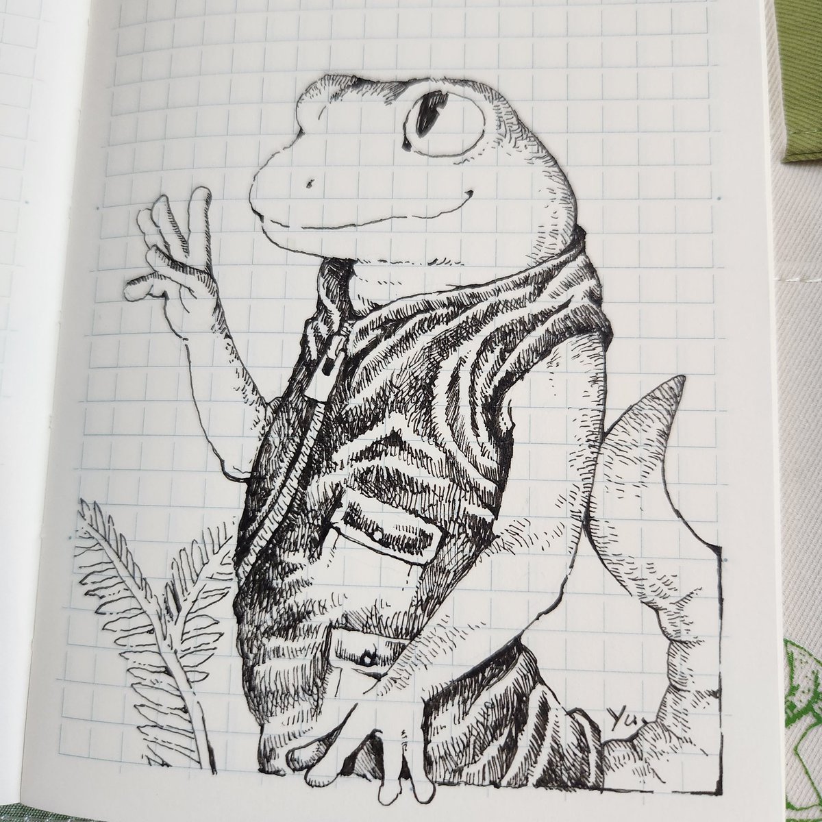 トカゲくん
#アナログイラスト #ペン画 #illustration #pencilart