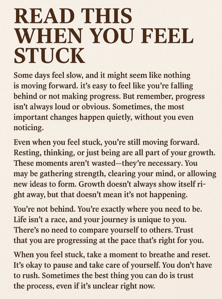 Gladiatorszonee's tweet image. Read this when you feel stuck.