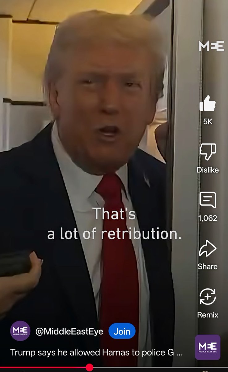 lqgist's tweet image. youtube.com/shorts/YGEGuCW…
Trump understands that the Israelis descended to new depths of barbarity when he says "that's a lot of retribution".
