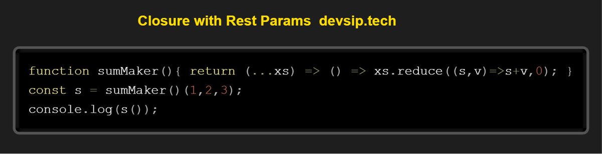 koomekelvink's tweet image. Javascript closures remember every argument is saw.

Closure challenge -&amp;gt; 
peelcode.devsip.tech/peel/closure/i…

#javascriptlearning #javascripttips #SoftwareDevelopment #SoftwareEngineering #buildinpublic #letsconnect #100DaysOfCode