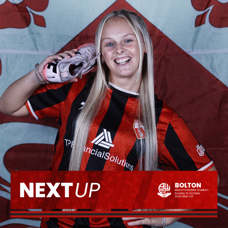 MorecambeFC's tweet photo. 𝗡𝗲𝘅𝘁 𝗨𝗽: 𝗕𝗼𝗹𝘁𝗼𝗻 𝗪𝗮𝗻𝗱𝗲𝗿𝗲𝗿𝘀 (𝗛)

@ShrimpsWomen return to the Mazuma Mobile Stadium this Sunday!

Come down and show your support as the Shrimps look to make home advantage count.

#UTS 🦐 | #MORvBOL