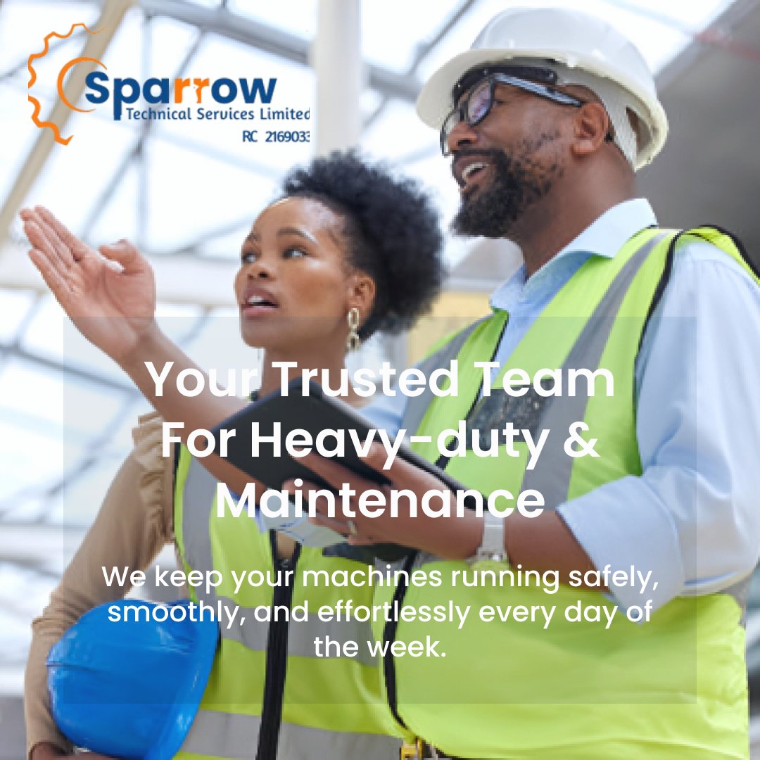 Sparrowtechnic1's tweet image. Keeping your heavy-duty machines in top shape safely, smoothly, and efficiently.
#heavydutyexperts #maintenancemadeeasy #repairmaintenance #technicalexperts