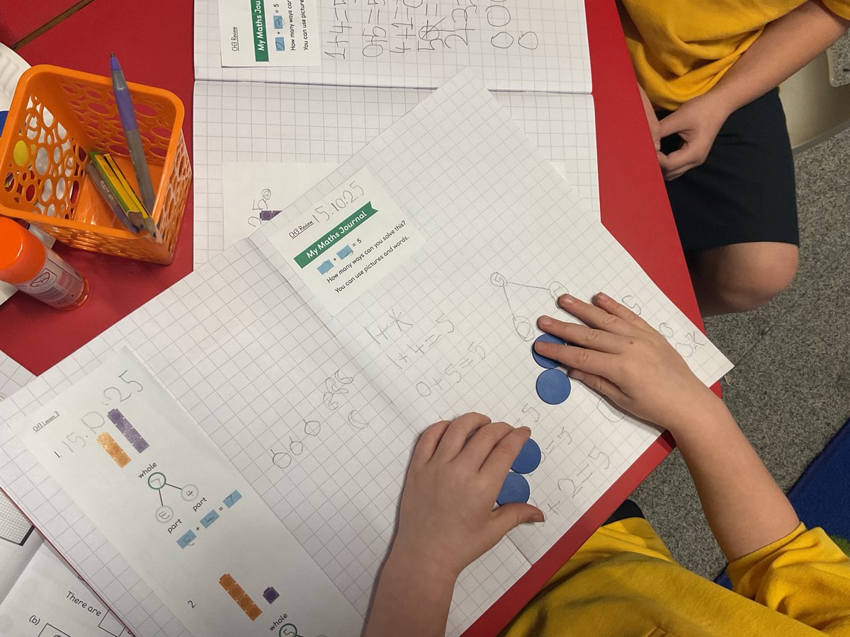 We have been exploring different ways to make 5! <a href="/StJamesChorley/">Chorley St James</a>