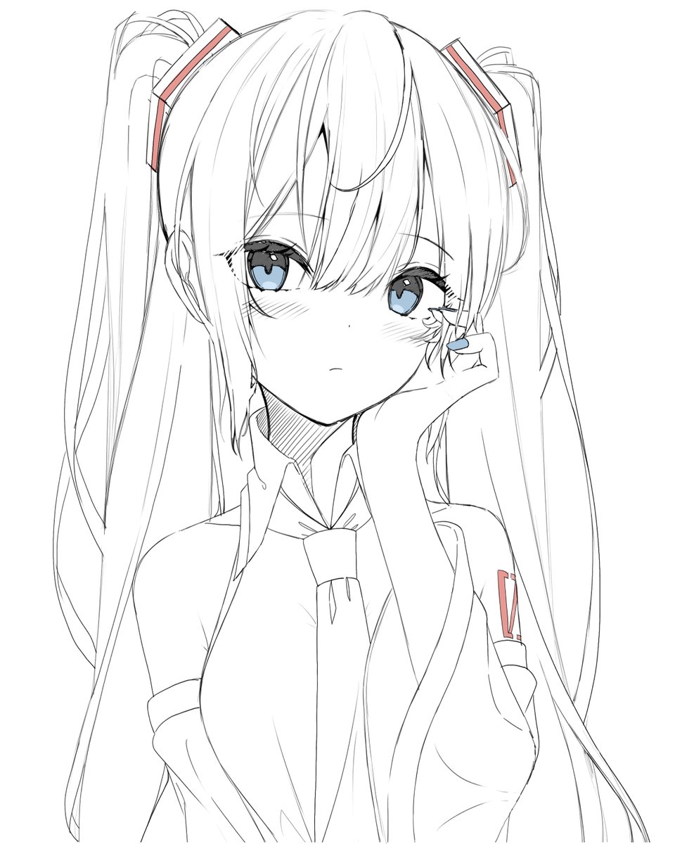 #初音ミク 
落書きでっす。