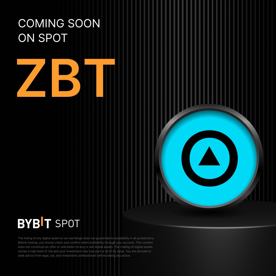 📣 $ZBT is coming soon to the #Bybit Spot trading platform with <a href="/zerobasezk/">ZEROBASE</a>

ZEROBASE is a decentralized network enabling verifiable off-chain computation using zero-knowledge proofs (ZKPs) and trusted execution environments (TEEs). 

Stay tuned for more!

#Bybit #CryptoArk