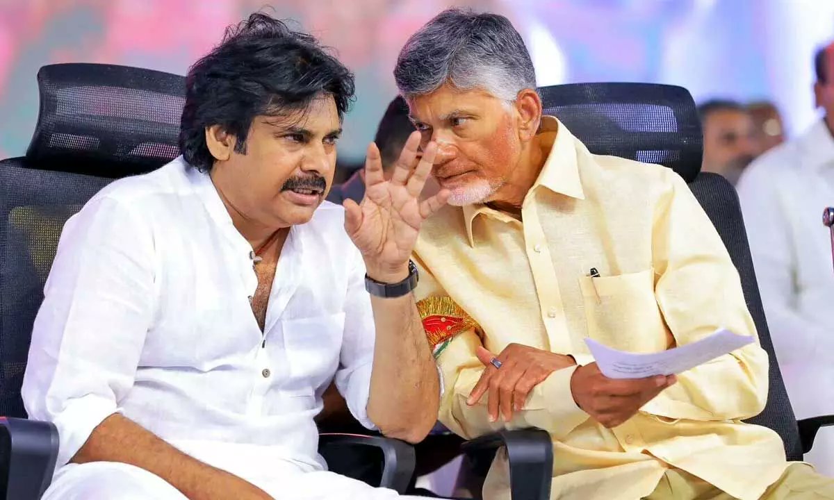 Chandrababu Naidu garu - Focusing on World Class Infrastructure 

Pawan Kalyan garu - Focusing on Rural Infrastructure

Nara Lokesh garu - Focusing on Job Creation, Skill Development 

<a href="/ncbn/">N Chandrababu Naidu</a> 🤝 <a href="/PawanKalyan/">Pawan Kalyan</a> 🤝 <a href="/naralokesh/">Lokesh Nara</a> 

#AndhraPradesh