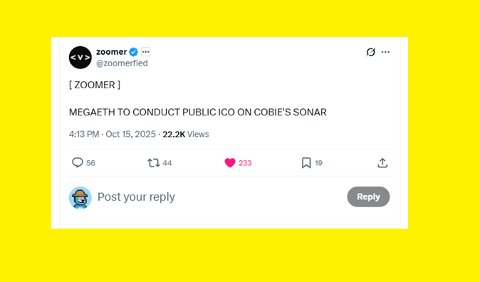 [ HOT ] MegaETH là dự án thứ 2 ICO trên COBIE'S SONAR 🤓

✅ Dự án đầu: XPL đã tạo ra nhiều triệu phú đô la khi listing x30 lần (Bán tận $50M mà x30 lần 😱)

 ✅ Deposit $1 vào ico, dự án bonus cho 9k3 XPL giá ath ~$14k

Dự án thứ 2 ICO trên Sonar: MegaETH chắc cũng