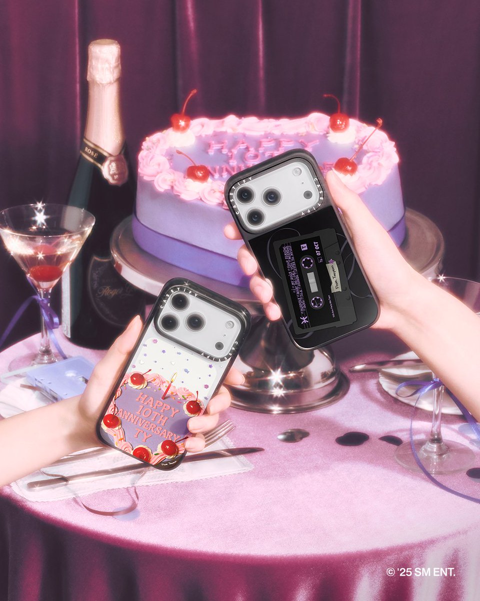 親愛なるS♡NEへ。
テヨンのソロデビュー10周年をお祝い🎂✨

テヨンの歌声、音楽、そして想いに触れたこの10年 - ときめくアニバーサリー！

胸に残る思い出や、お気に入りのあの曲、可愛いケーキまで🎶
テヨンの愛情がいっぱいのコレクションをチェック👉casetify.com/ja_JP/influenc…

#CASETiFY #テヨン