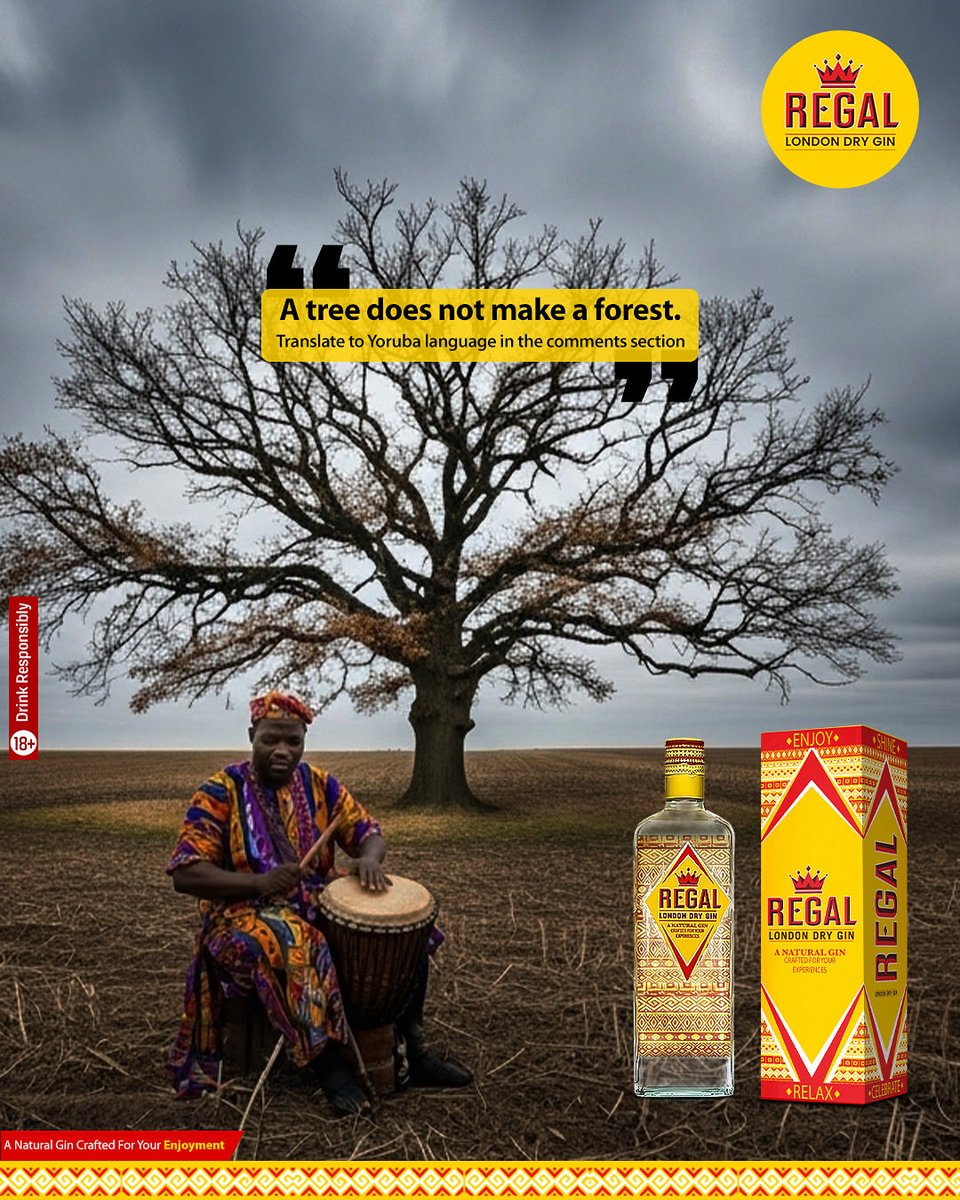 Classic Yoruba wisdom, but we’ve translated it to English.

Your turn, drop the Yoruba version in the comments section.

#RegalClassic #EnjoyYourself #JaiyeOriE