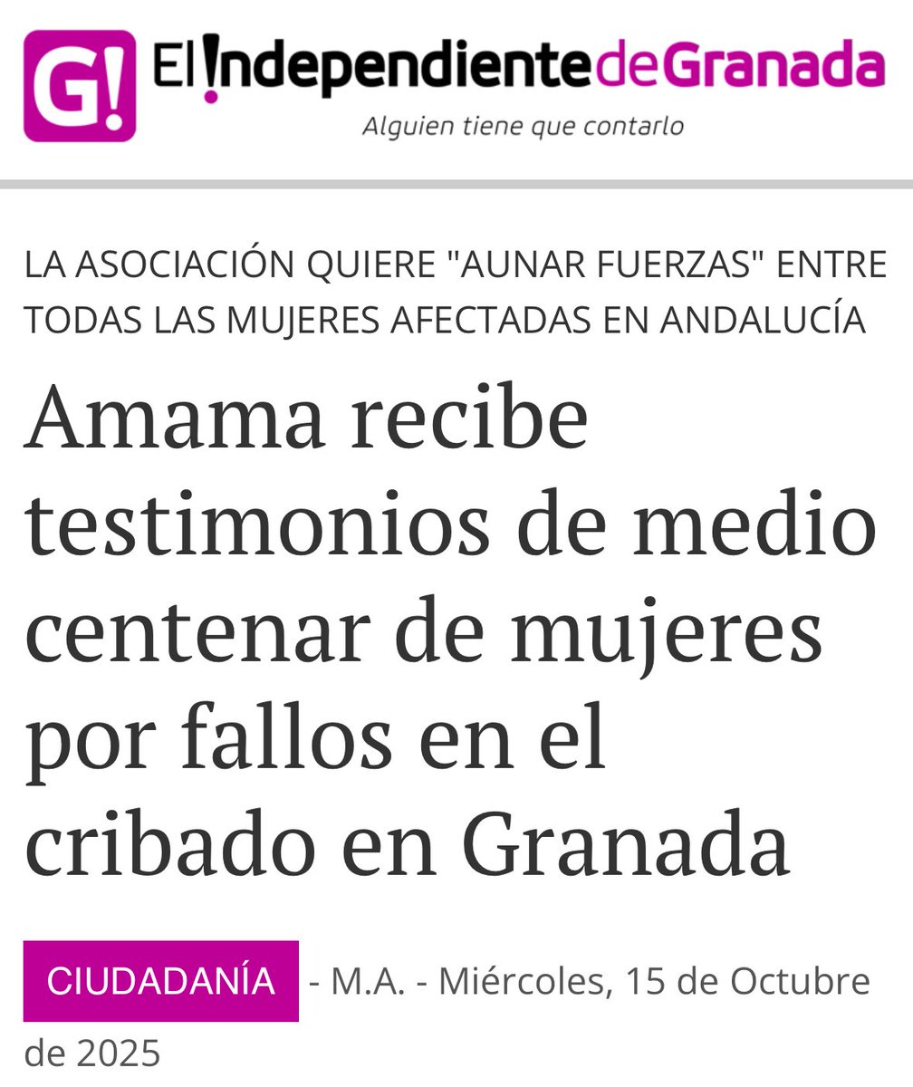 #MorenoBonillaDimision

📣Siguen aumentado el número de mujeres afectadas por el #cribado #cancerDeMama en #Granada

elindependientedegranada.es/ciudadania/ama…