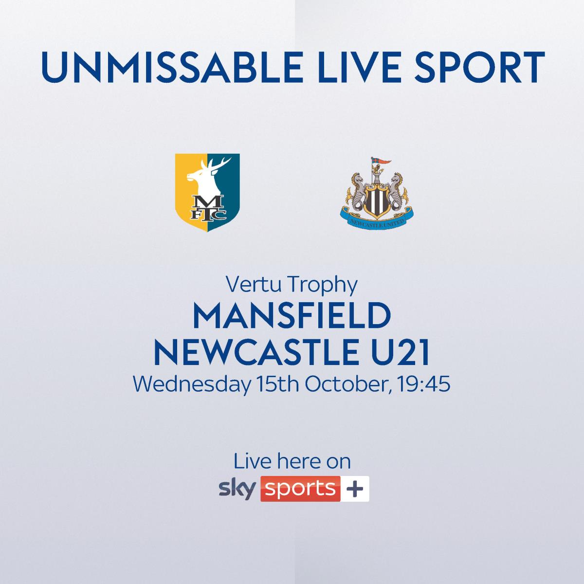 Stockholm Open (14:00) &amp; Mansfield v Newcastle U21 (19:45) today! #ATP #VertuTrophy