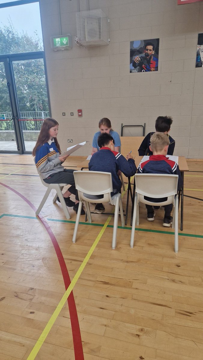 Today our 6th Class are taking part in the Lift Leadership Programme run by the TYs in <a href="/colaisteabbain/">Coláiste Abbáin Secondary School</a>