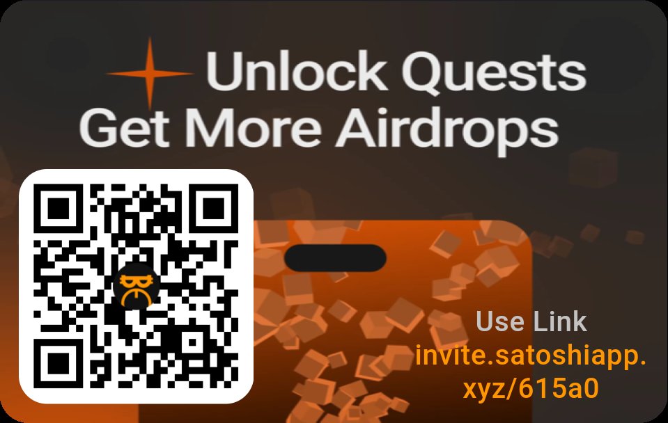 GwaleSmart's tweet photo. https://t.co/vpgq1zu1kh 
Join me on Satoshi App, trusted by 16M+ users. Earn free tokens from top web3 projects. It's quick and easy to sign up. Let's grow our crypto portfolios together! https://t.co/mpJQe754Bo