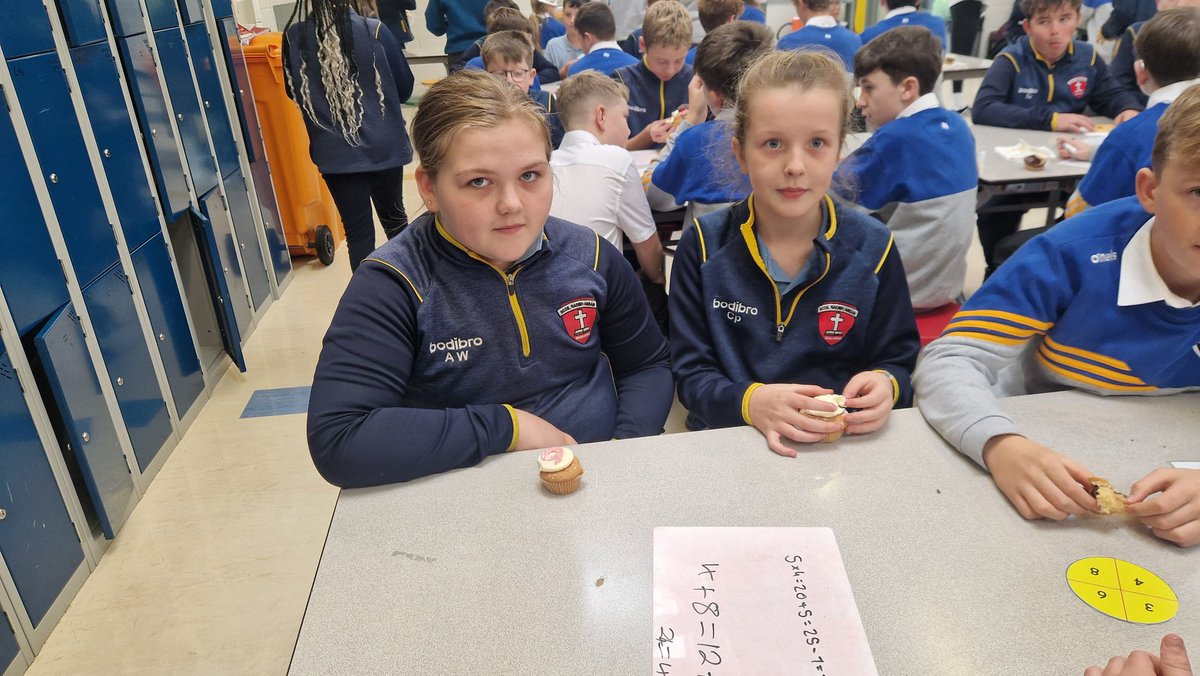 Thanks so much to <a href="/colaisteabbain/">Coláiste Abbáin Secondary School</a> for inviting over 5th and 6th Class for a quiz and some buns for <a href="/mathsweek/">Maths Week Ireland</a>