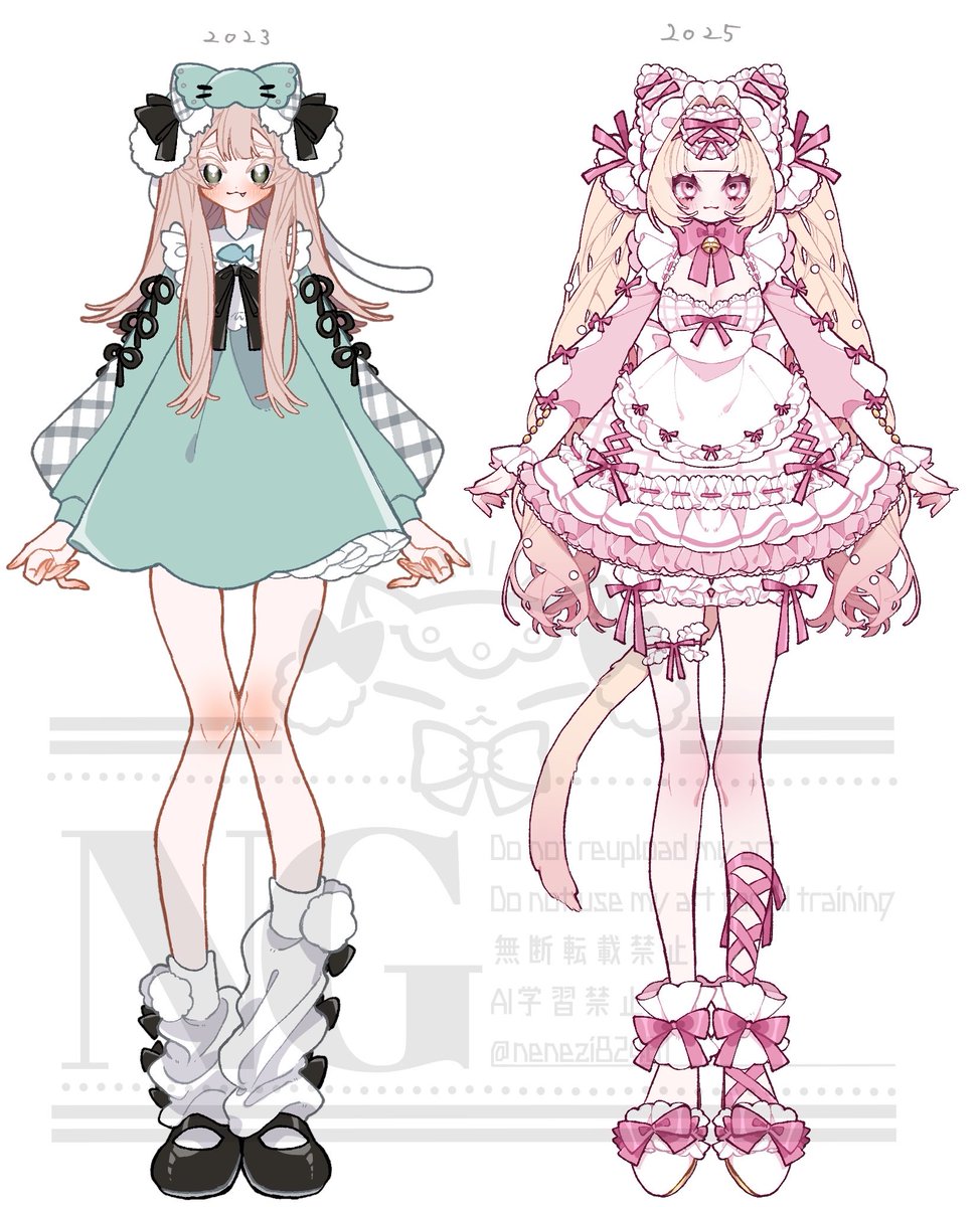 いつかVtuberやライバーのママになるために…！と思って定期的に真正面の立ち絵の練習してるんだけど、上手くなってる気がする…！！！！！