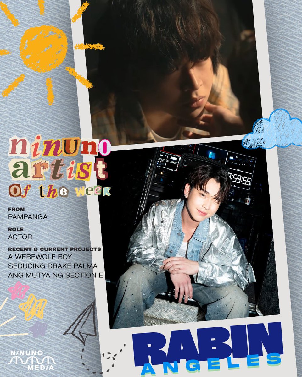NinunoMedia's tweet image. Spotlight’s on our Artist of the Week!  
RABIN ANGELES 💙

Every Wednesday, we celebrate the passion, creativity, and dedication of Ninuno Media’s rising talents. 
Stay tuned as we continue to shine light on the artists who bring stories to life. 

#NinunoMedia #ArtistOfTheWeek