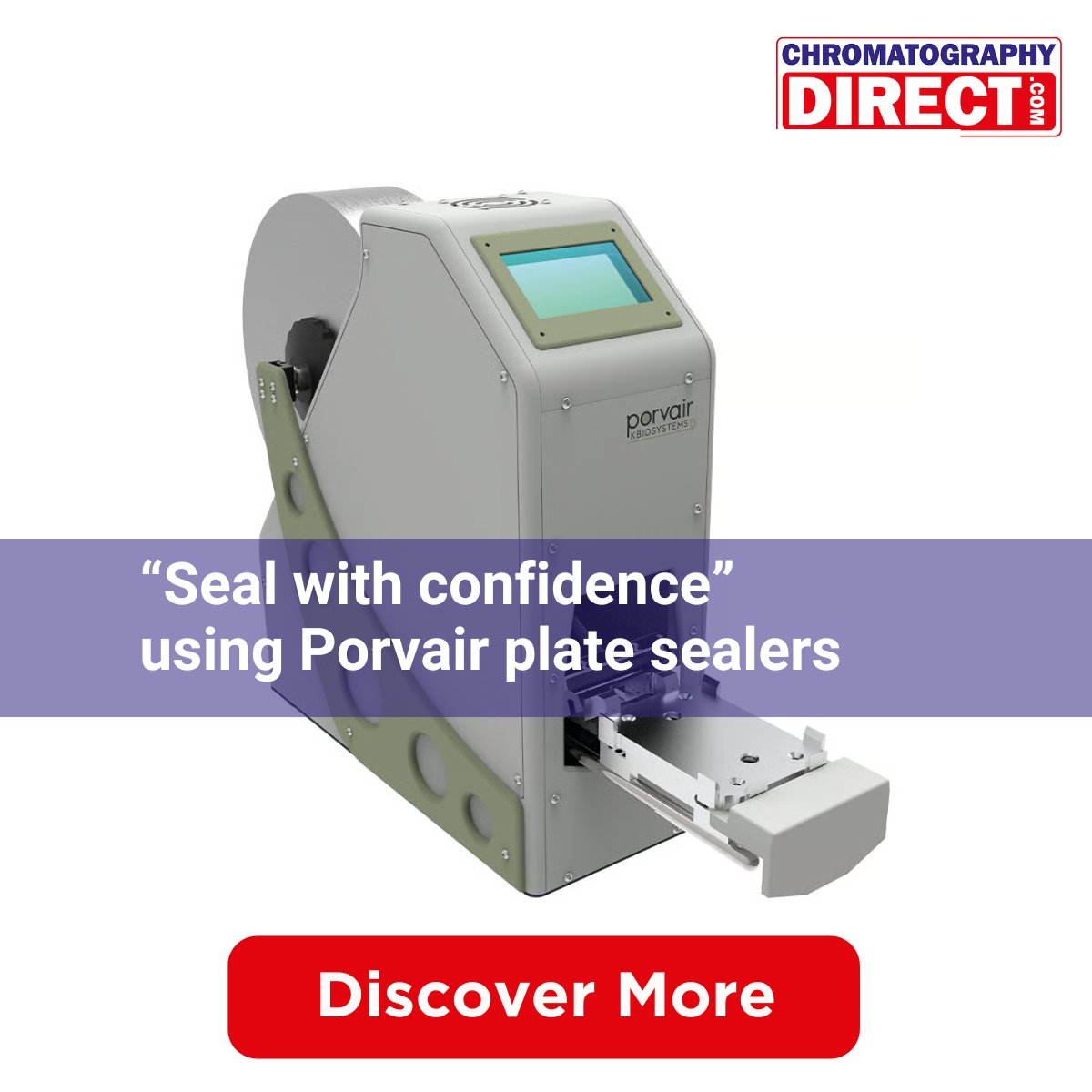 ChromDirect's tweet image. Seal with confidence! Porvair Plate Sealers from Chromatography Direct offer airtight, reliable results for your lab. Discover more: bit.ly/48tq5Bt #LabSolutions #SealWithConfidence