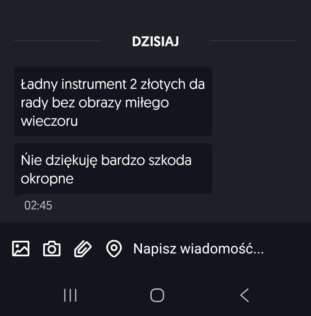 Jest tu jakiś tłumacz wiadomości z Olx?