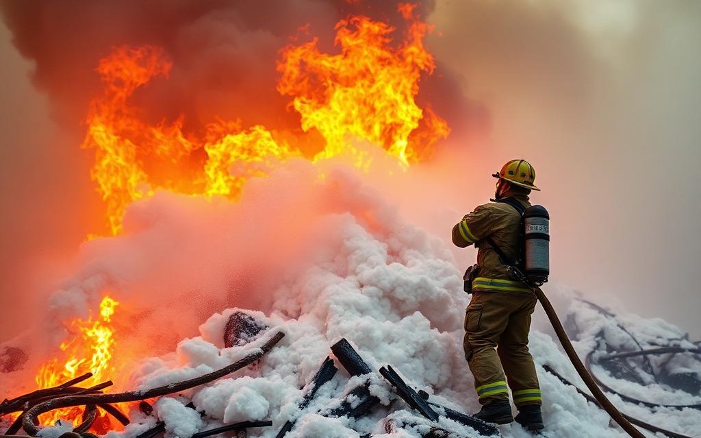 VIBSoftware's tweet image. Commissie beperkt gebruik van &apos;eeuwige chemicaliën&apos; in blusschuim uficode.nl/commissie-bepe… Beeld: AI gegenereerd #blusschuim #eeuwigechemicaliën #ForeverChemicals #PFAS #perfluoralkylstoffen #polyfluoralkylstoffen #europeesparlement #Eu