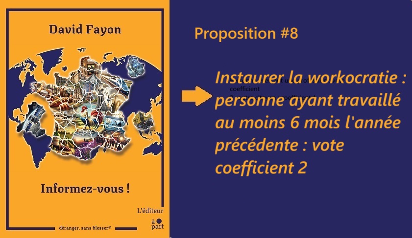 Proposition 8 issue du livre Informez-vous ! urlr.me/azWRP2 Pour valoriser le travail et la création de valeur, la #workocratie
<a href="/Chr_Ollivier/">Christine Ollivier</a> <a href="/GauthierBret/">Gauthier Le Bret</a> <a href="/JulienNeny/">Julien Nény</a> <a href="/Alexsulzer/">Alex Sulzer</a> <a href="/JeudyBruno/">Bruno Jeudy</a> <a href="/ThomasDespre/">Thomas Despre</a> <a href="/dseux/">Dominique Seux</a> <a href="/csapin/">Charles Sapin</a> <a href="/jbmarteau/">Jean-Baptiste Marteau</a> <a href="/ElodieHuchard/">Elodie HUCHARD</a> <a href="/EyraudVictor/">Victor Eyraud</a> <a href="/JFAchilli/">Jean-François Achilli</a>